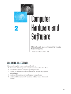 Computer Hardware and Software 2
