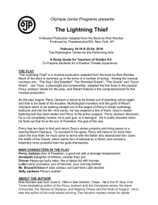 Lightning Thief - Olympia Junior Programs