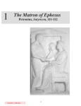 Petronius, Satyricon - , the Matron of Ephesus