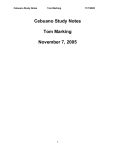 Cebuano Study Notes Tom Marking November 7, 2005