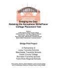 Bridging the Gap: Retaking the Accuplacer WritePlacer College