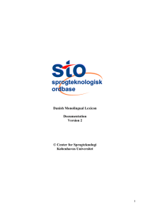 Appendix A - Center for Sprogteknologi