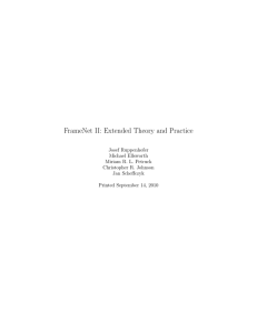 FrameNet II: Extended Theory and Practice