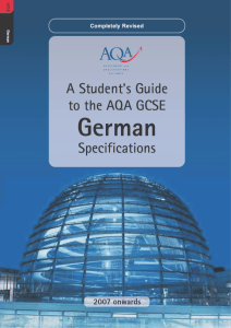 GCSE German Student`s Guide - The Read School Languages Blog