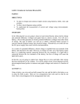 1 LAB 2: Circuitos de Corriente Directa (DC) PARTE I OBJECTIVES