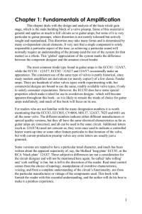 Chapter 1: Fundamentals of Amplification