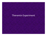 Theremin Experiment