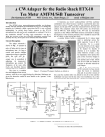 A CW Adapter for the Radio Shack HTX-10 Ten Meter