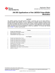 Applications of the LM3524 Pulse Width Modulator