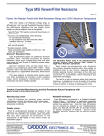 Caddock - Type MS Power Film Resistors