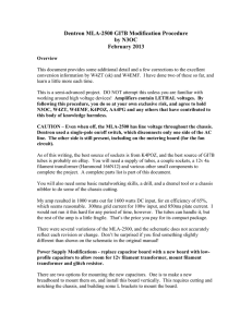 Dentron MLA-2500 GI7B Conversion Procedure