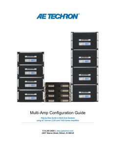 Multi-Amp Configuration Guide