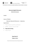 ETEA101 Advanced Industrial Electronics – Laboratory Experiments