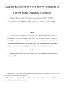 Accurate Extraction of Noise Source Impedance of a SMPS under