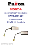 Honda CB650, CB750F-1100F Spark Unit Set