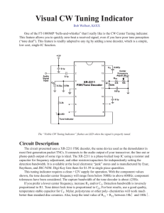 Visual CW Tuning Indicator