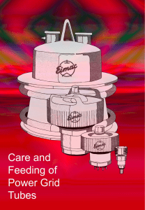 care and feeding of power grid tubes - F1FRV