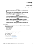 Fluke 30 Clamp Meter Service Data