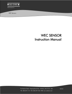 WEC300 Sensor Manual