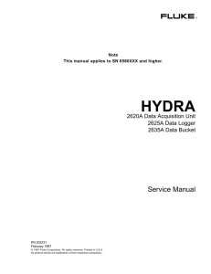 Service Manual - Fluke Calibration