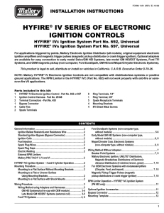 hyfire® iv series of electronic ignition controls