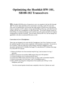 Optimizing the Heathkit HW-101, SB100-102 Transceivers