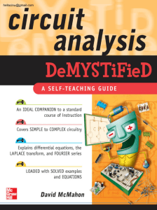 Circuit Analysis Demystified - one step easy a wonderful site