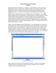 Multisim Electronics Workbench Tutorial