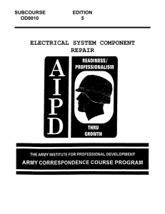 electrical system component repair