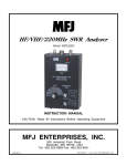 instruction manual - MFJ Enterprises Inc.