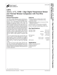 LM76 ±0.5˚C, ±1˚C, 12-Bit + Sign Digital Temperature Sensor and