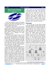 RIAA Preamps Part 1