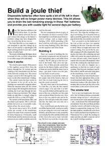 Build a joule thief
