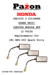 Honda CBX1000 Spark Unit Set