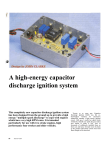 A high-energy capacitor discharge ignition system