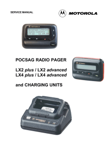 POCSAG RADIO PAGER LX2 plus / LX2 advanced LX4
