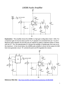 LM386 Audio Amplifier - Cornerstone Robotics