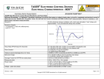 TASER M26 Electrical Characteristics