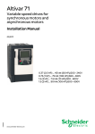 Schneider Telemechanique Altivar 71 Installation Manual (0.37kW