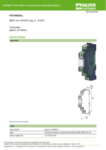 POTI-MODUL MIRO 12.4, 24VDC/ outp. 0...10VDC Transmitter