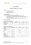 DATASHEET HS208 SUPERCAPACITOR  Features