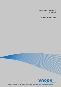 vacon  nxp/c user manual ac drives