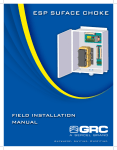 ESP SUFACE CHOKE FIELD INSTALLATION MANUAL