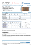 Low Resistance Metal Alloy Resistor Provisional