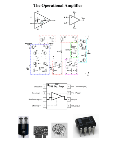 The Operational Amplifier