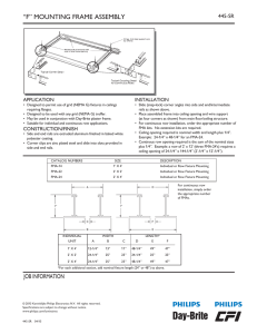 “f” mounting frame assembly