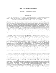 Heptadecagon - Berkeley Math Circle