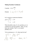 “Fixing” Removable Discontinuities