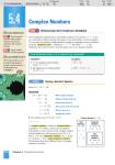 Complex Numbers