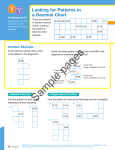 3 1 Looking for Patterns in a Decimal Chart